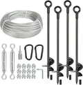 30 Inch Heavy Duty Ground Anchors Kit for Sheds and More
