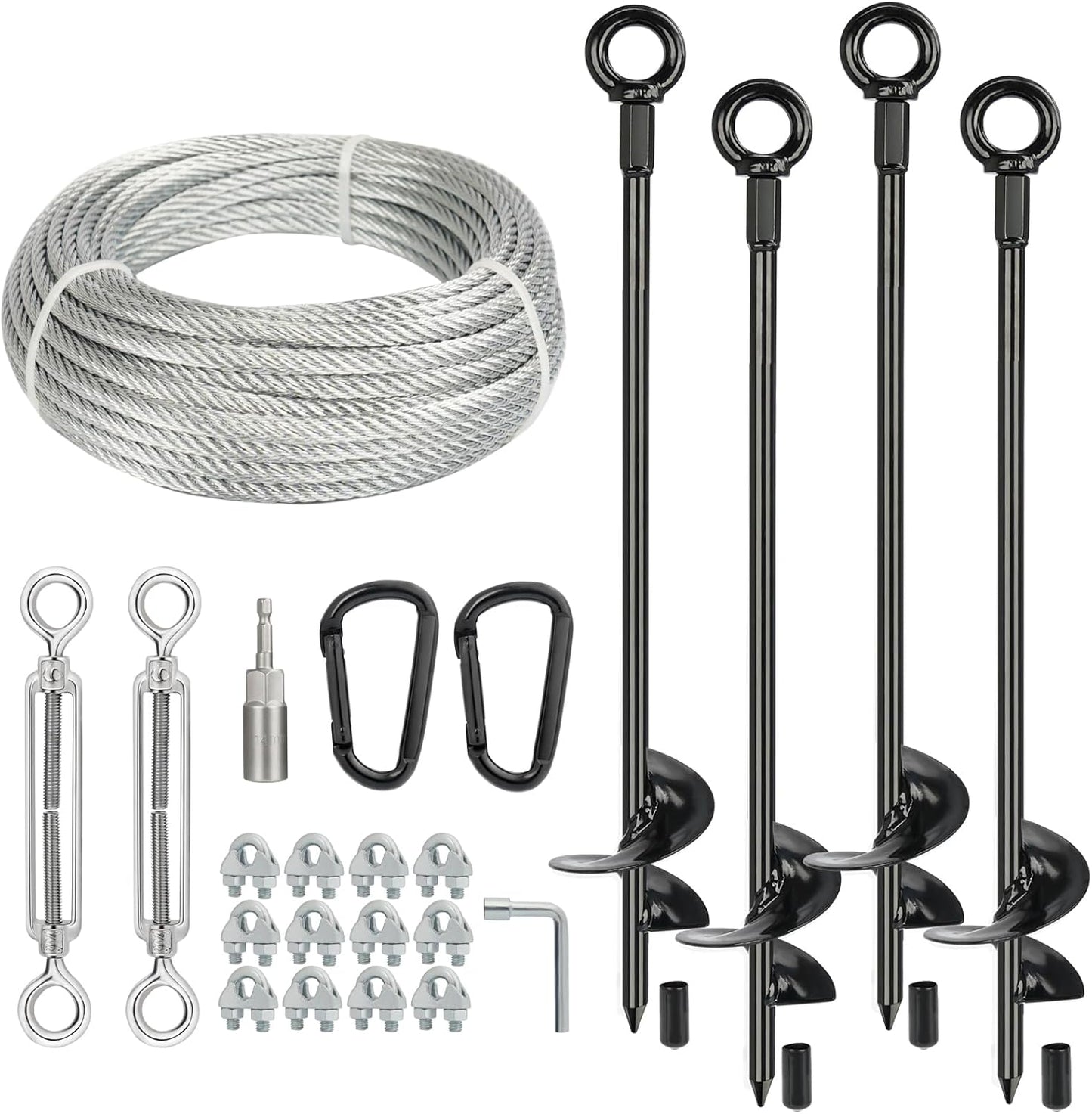 30 Inch Heavy Duty Ground Anchors Kit for Sheds and More