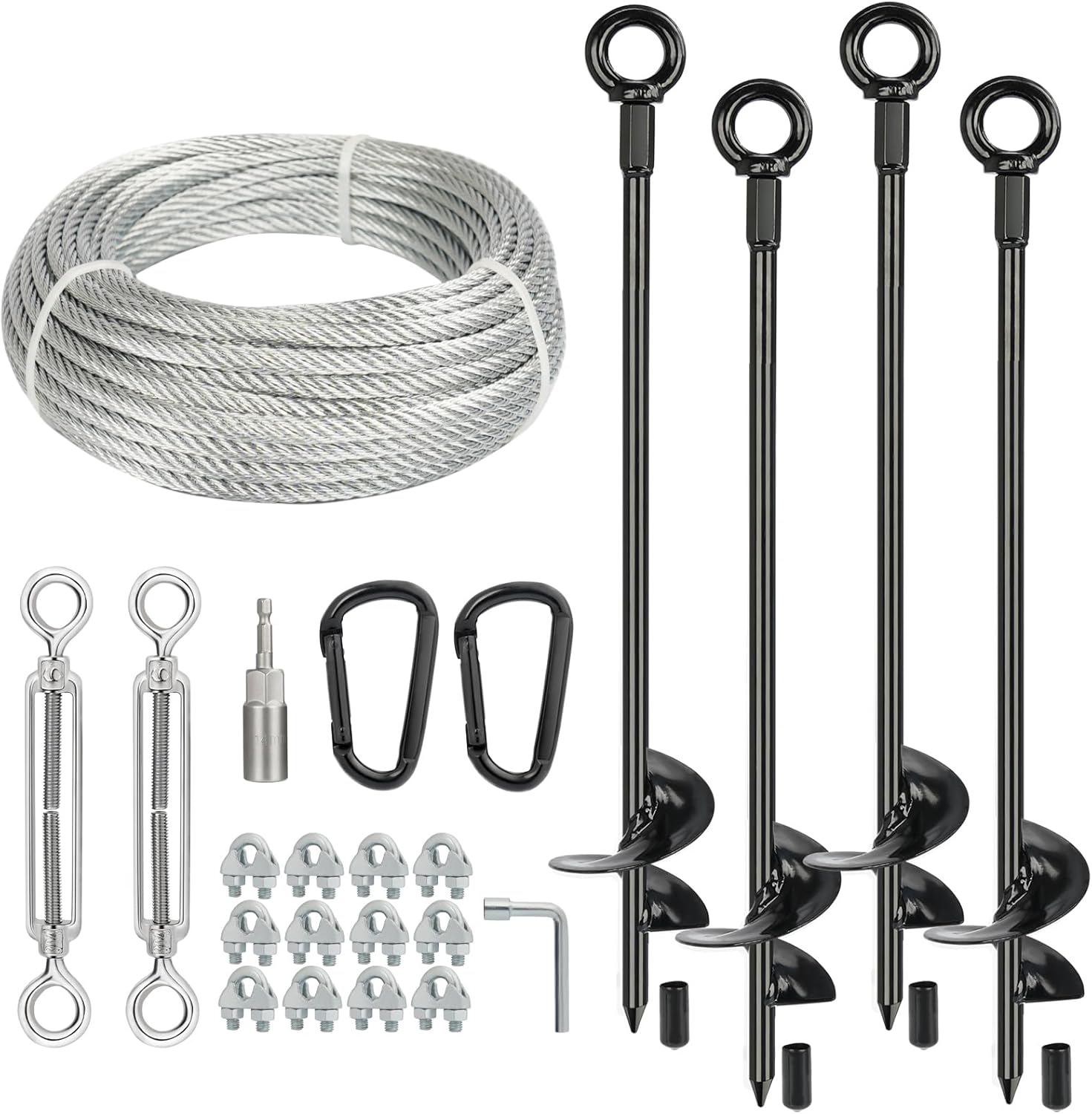 30 Inch Heavy Duty Ground Anchors Kit for Sheds and More