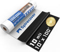 Crawl Space Vapor Barrier 10 mil 10ftx100ft Panda Film - Heavy Duty