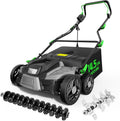 2025 Upgrade 16-Inch 15.5 Amp 2-in-1 Dethatcher and Scarifier