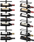 Wall Mounted Wine Rack 18 Bottles - Stylish Vertical Storage