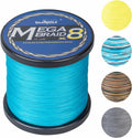 Braided Fishing Line Mega 8 Strands - Abrasion Resistant No-Stretch