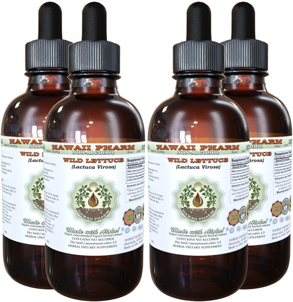 Organic Wild Lettuce Alcohol-Free Extract for Natural Wellness