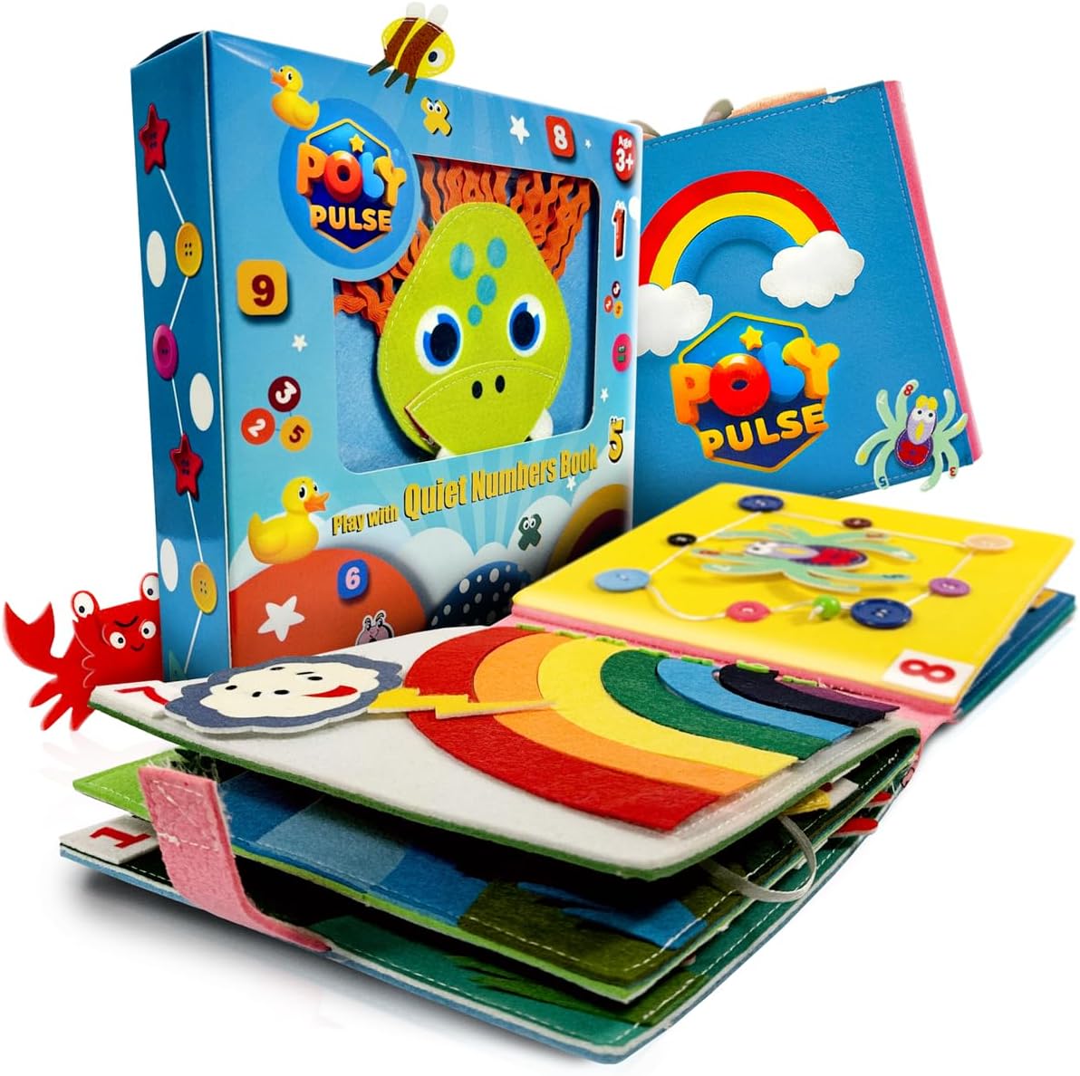 PolyPulse Quiet Book: Teach Math Skills!