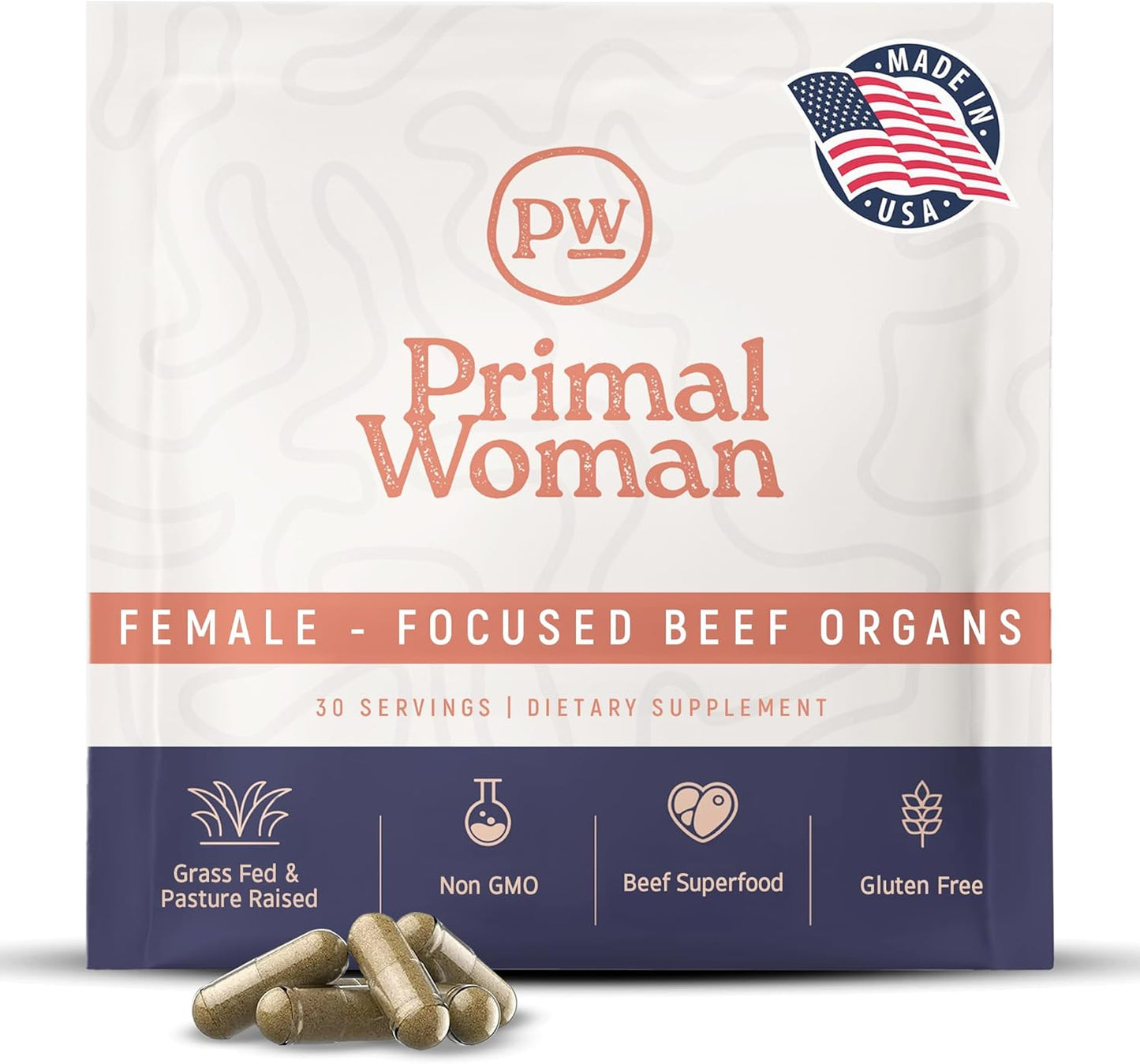 Beef Organ Supplement for Women - Grass Fed Vitality Boost