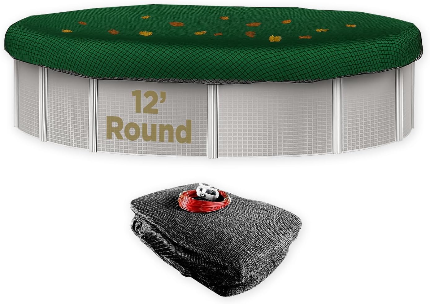 Buffalo Blizzard 12 ft Round Pool Leaf Net for Easy Debris Removal