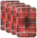 Goloni Fishing Tackle Box 4 Pack - Clear Removable Divider Trays