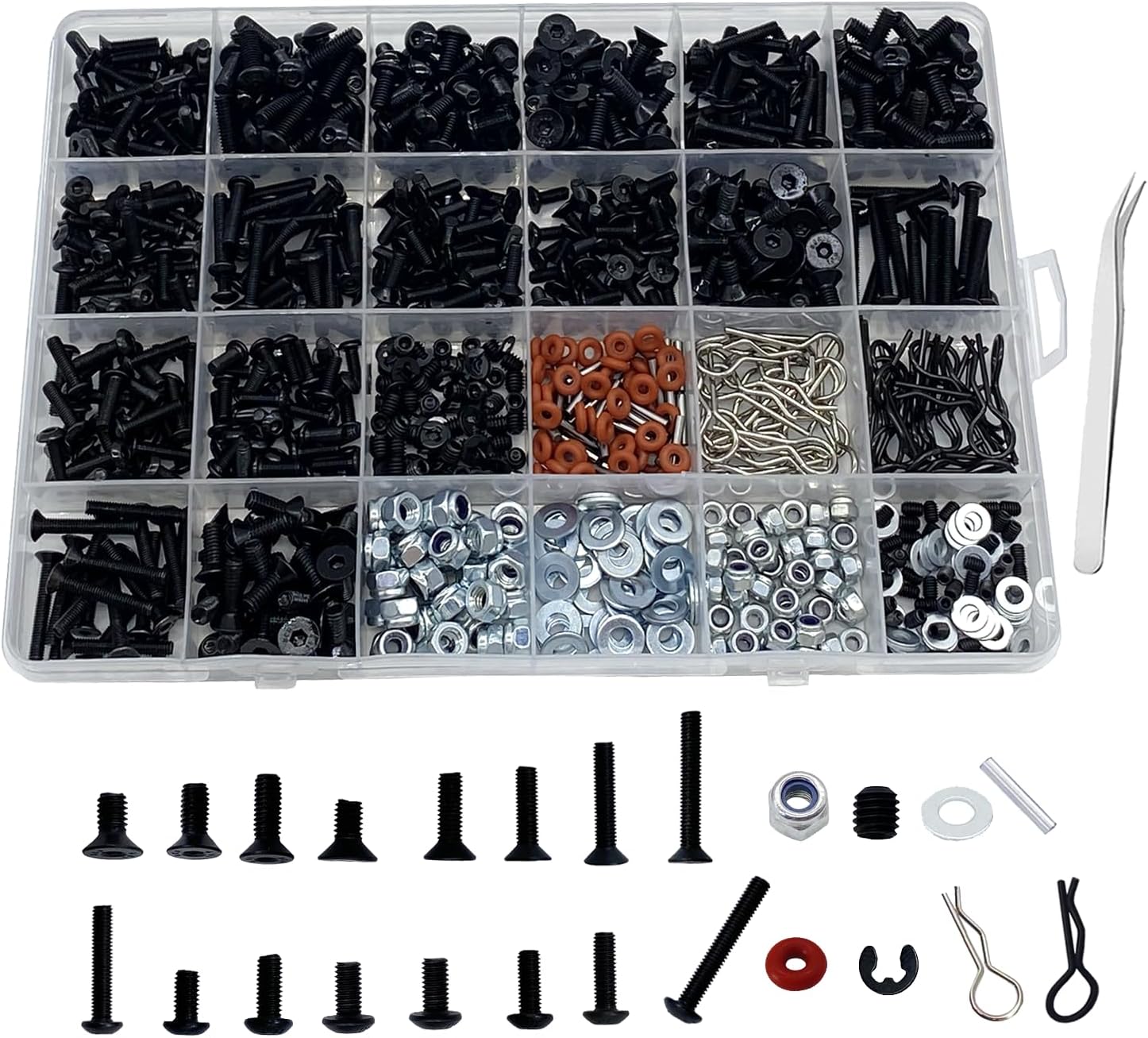 Ultimate 1000pcs RC Screw Kit - Boost Your RC Car Performance!