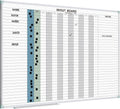 Magnetic Dry Erase Board for Employee In/Out Planning 48in x 36in