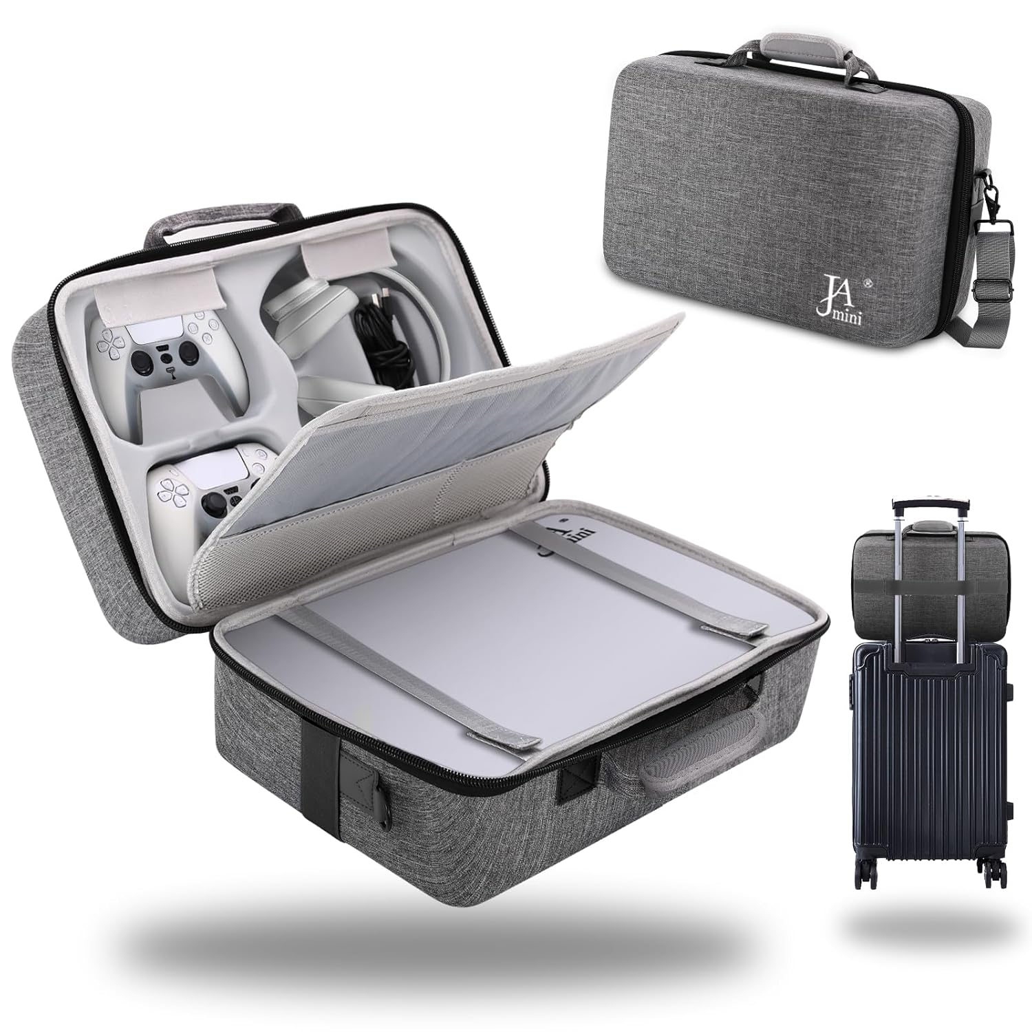 Hard Shell Carrying Case for PS5 - Shockproof Travel Bag