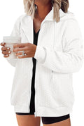 Plus Size Zip Up Hooded Sweatshirt Jacket - Warm, Soft Fit