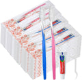 200 Sets Bulk Disposable Toothbrush Toothpaste Floss Kit - Travel