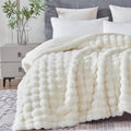60x80 in Ultra-Soft Fuzzy Faux Fur Plush Twin Size Blanket - Thick