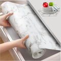 Shelf and Drawer Liner for Kitchen Cabinet Marble Non Slip - Thick 20