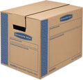 Bankers Box Small Prime Moving Box 15 Pack - Tape-Free, Reinforced