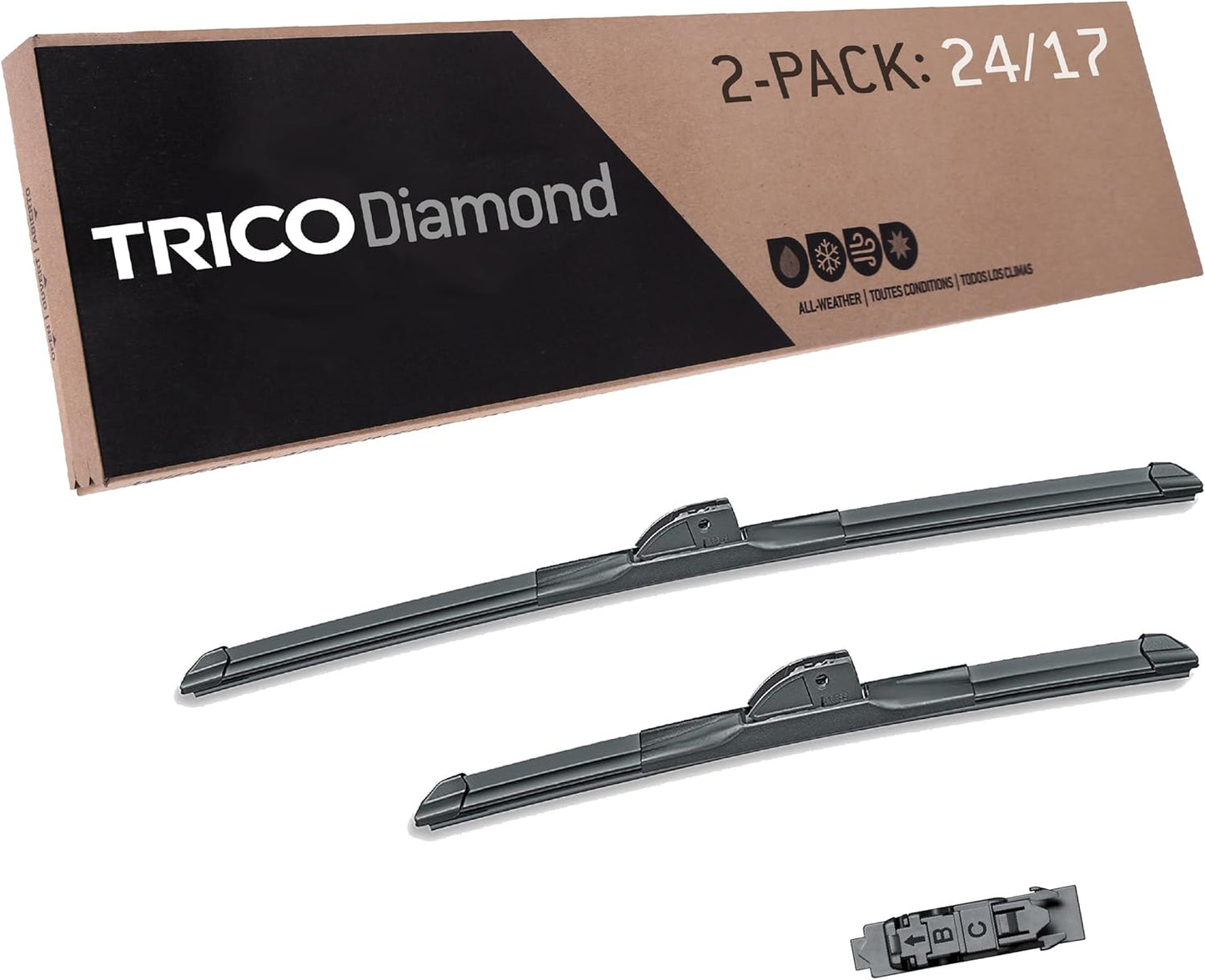 TRICO Diamond Premium Automotive Wiper Blades for All Weather
