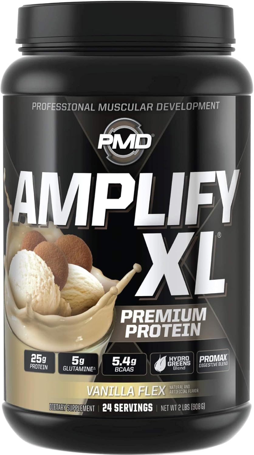 PMD Sports Amplify XL Premium Whey Protein Supplement for Recovery