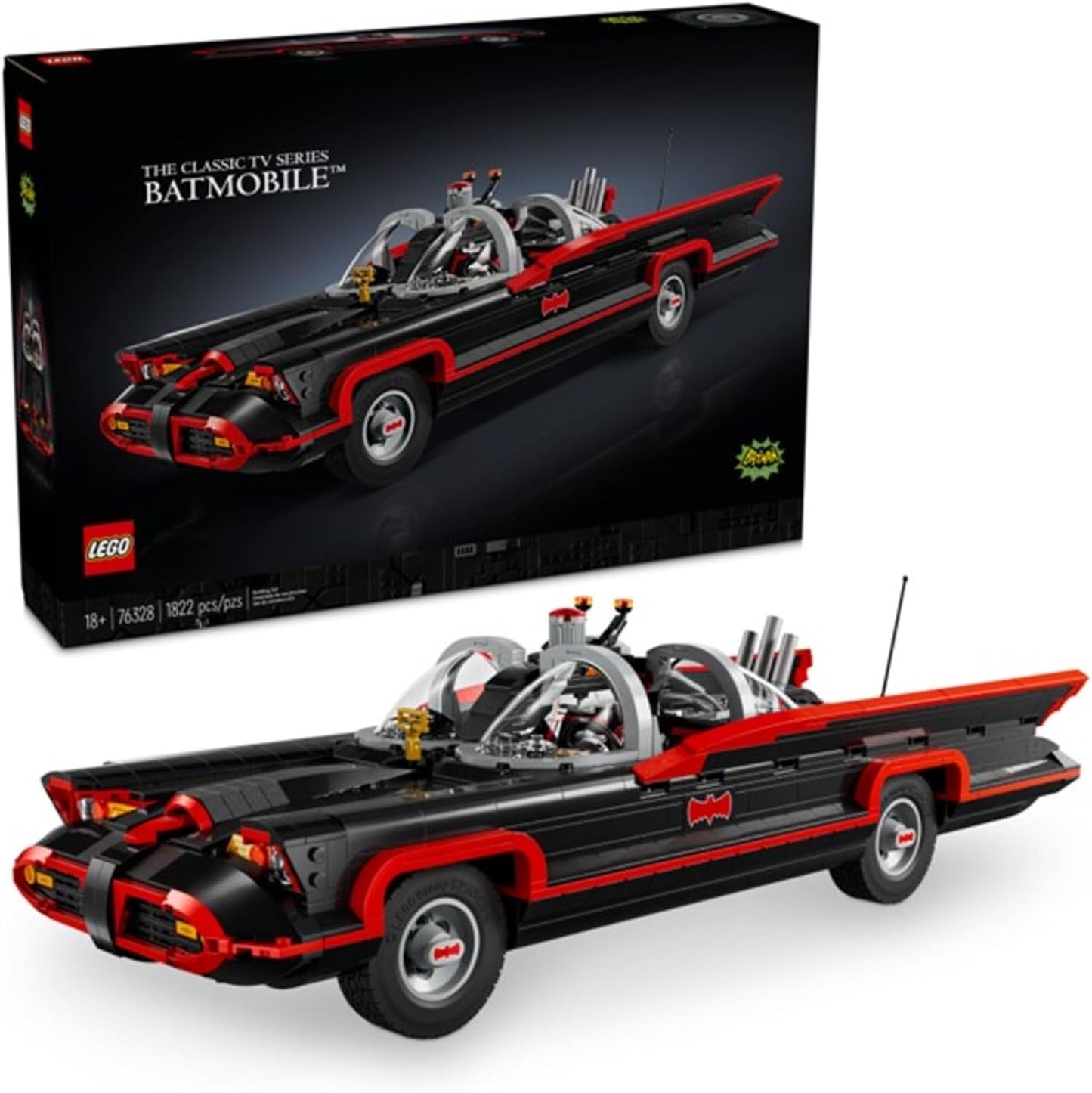 LEGO DC Batman Classic TV Series Batmobile Building Set for Adults