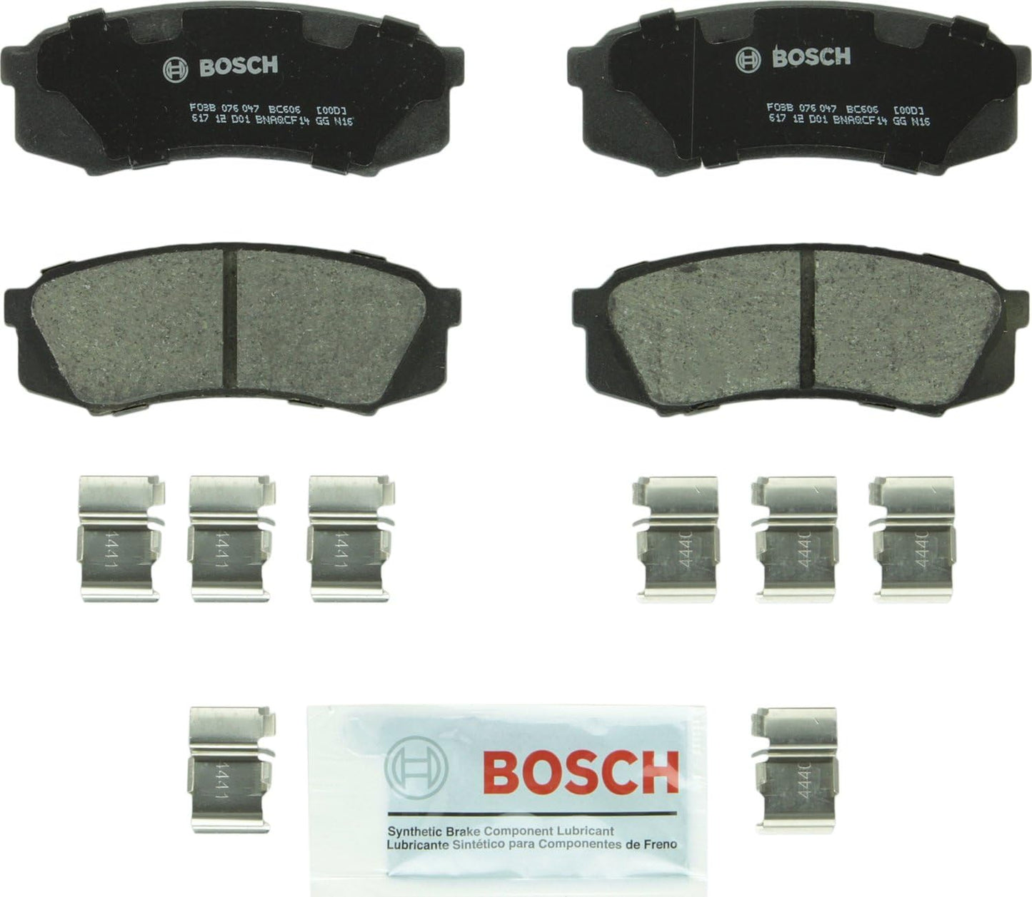 BOSCH BC606 QuietCast Premium Ceramic Brake Pad Set for Lexus & Toyota