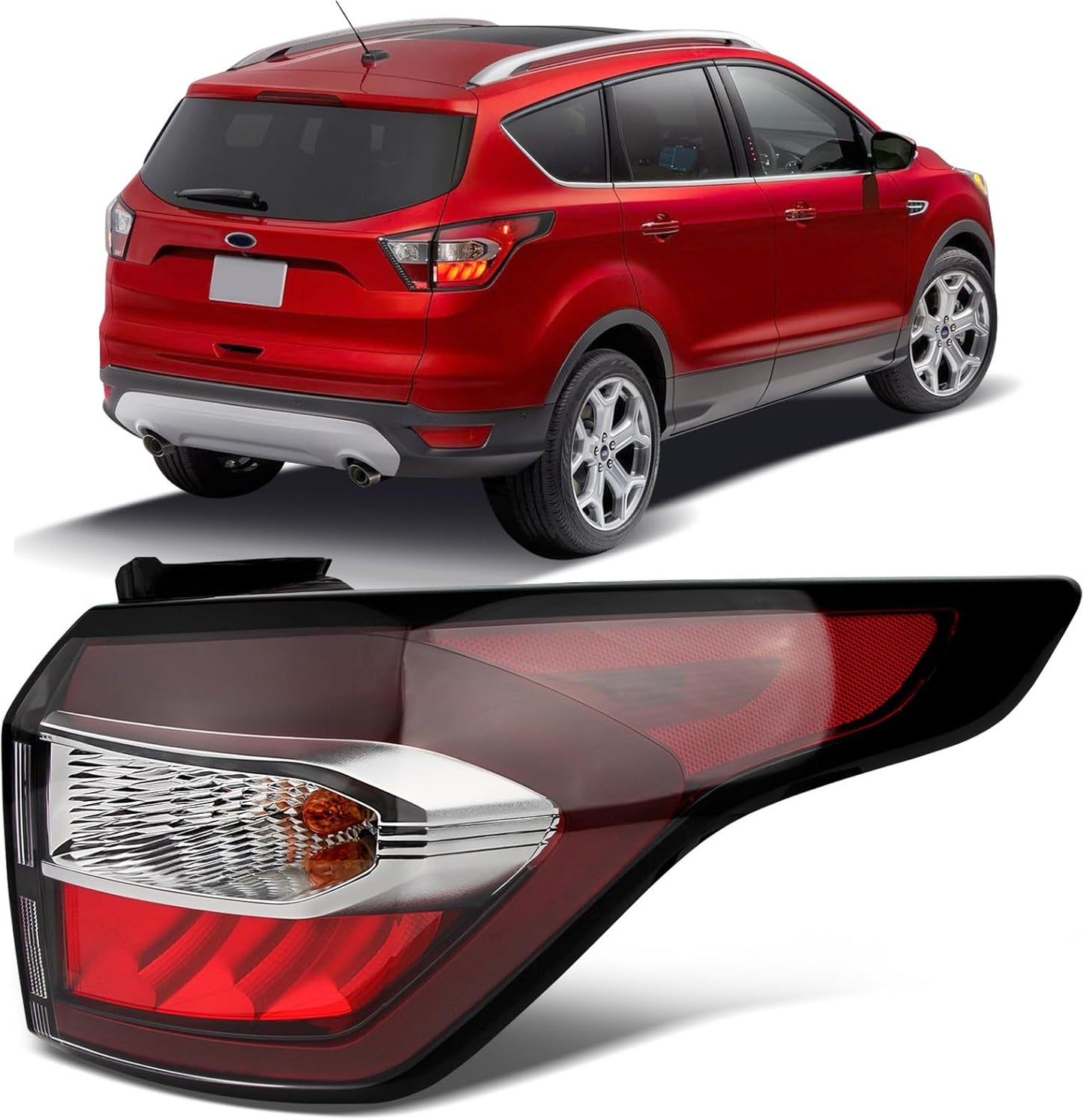 Tail Lights Assembly for 2017 2018 Ford Escape Kuga Right Side
