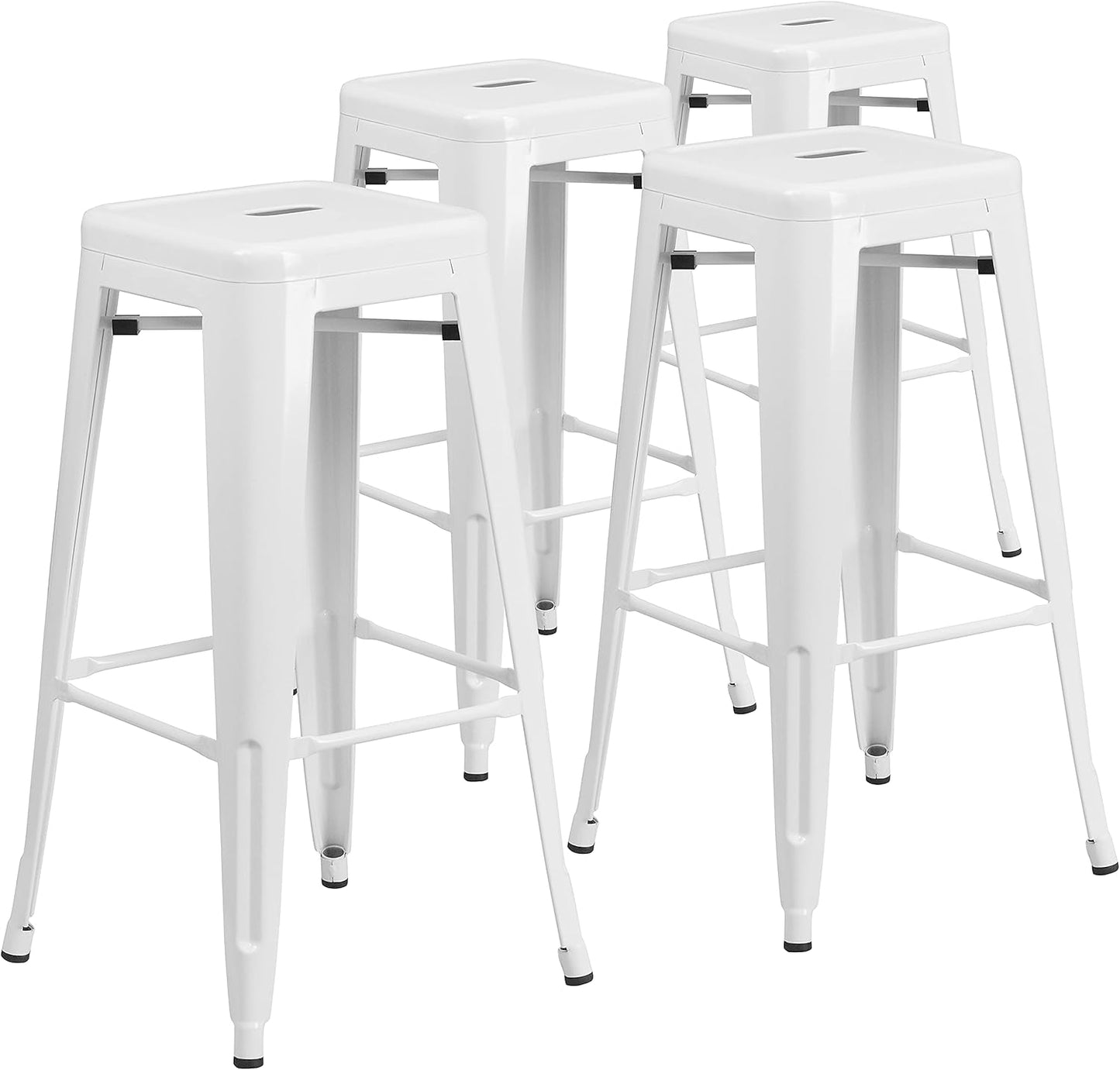 Lily 30 High Backless Metal Barstool for Indoor-Outdoor Use