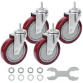 Finnhomy 5in Swivel Caster Wheels Set of 4 - Heavy Duty Smooth Rollers