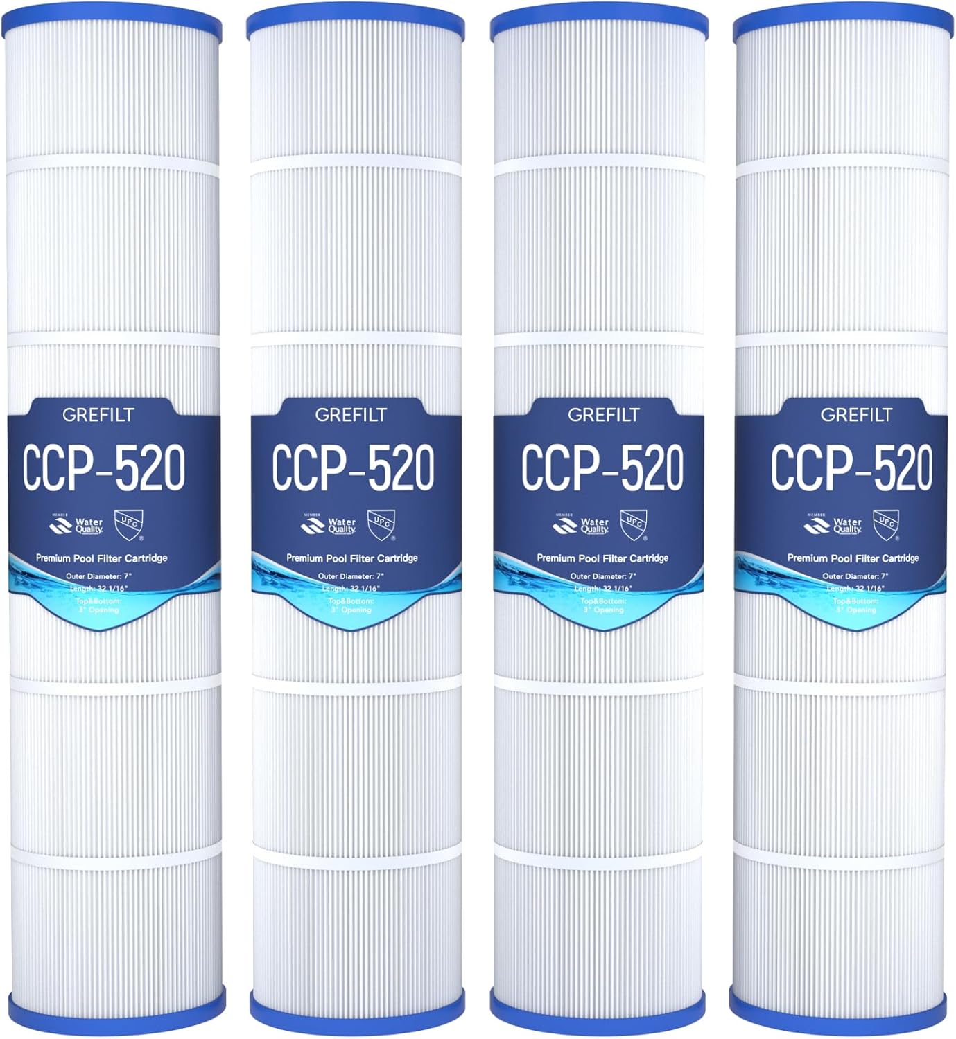 4-Pack CCP520 Pool Filter Cartridges for Clean & Clear Plus 520