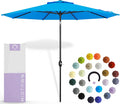 Midtown Umbrellas 8 ft UV Proof Cobalt Patio Umbrella - Tilt