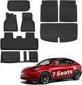 BASENOR 8PCS Floor Mats for Tesla Model Y - All-Weather Custom Fit
