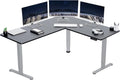 Electric Corner L-Shaped Standing Desk 63 x 55 in - Memory Height