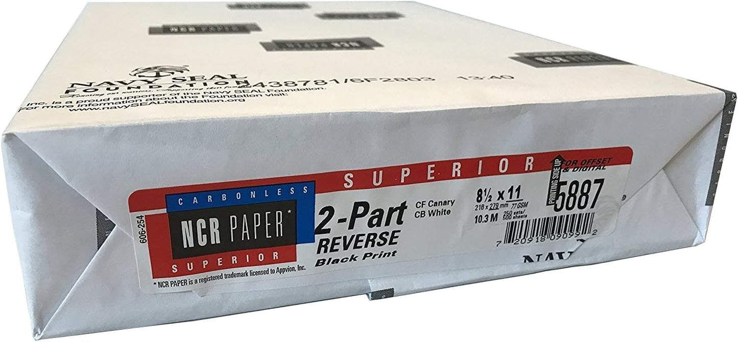 250 Sets of NCR Paper for Digital Use - 2 Part Carbonless Sheets