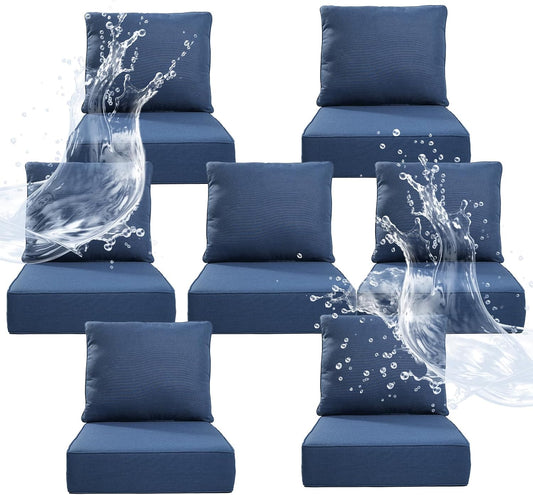 6 Inch Thicker Outdoor Chair Cushion Set for Ultimate Comfort