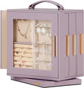 Rotating Jewelry Box 360 Degree Organizer with 7 Drawers - Compact