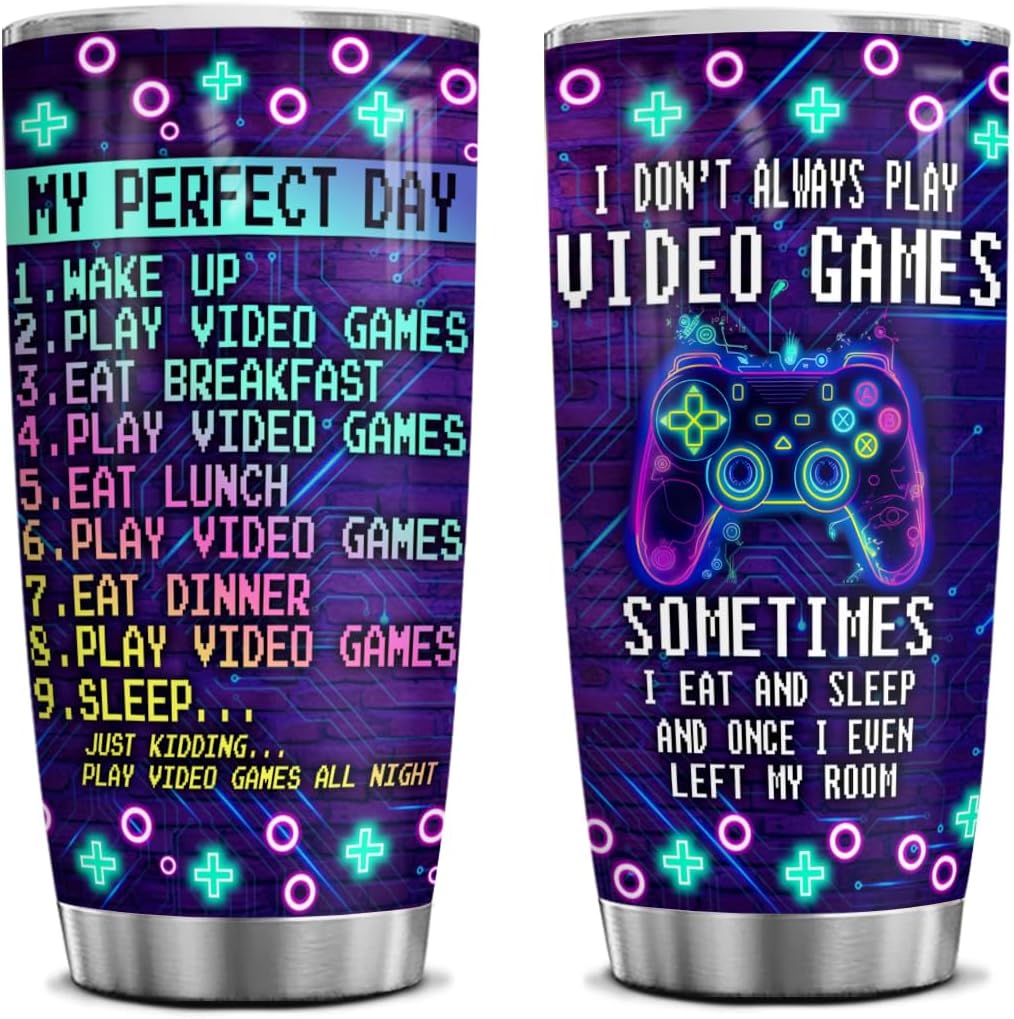 20oz Gaming Tumbler - Ultimate Gamer Gift!