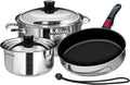Magma 7 Piece Stainless Steel Cookware Set with Ceramica Non-Stick