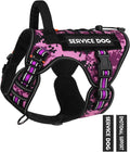 Tactical Dog Harness Reflective Service Vest for Medium Large Dogs