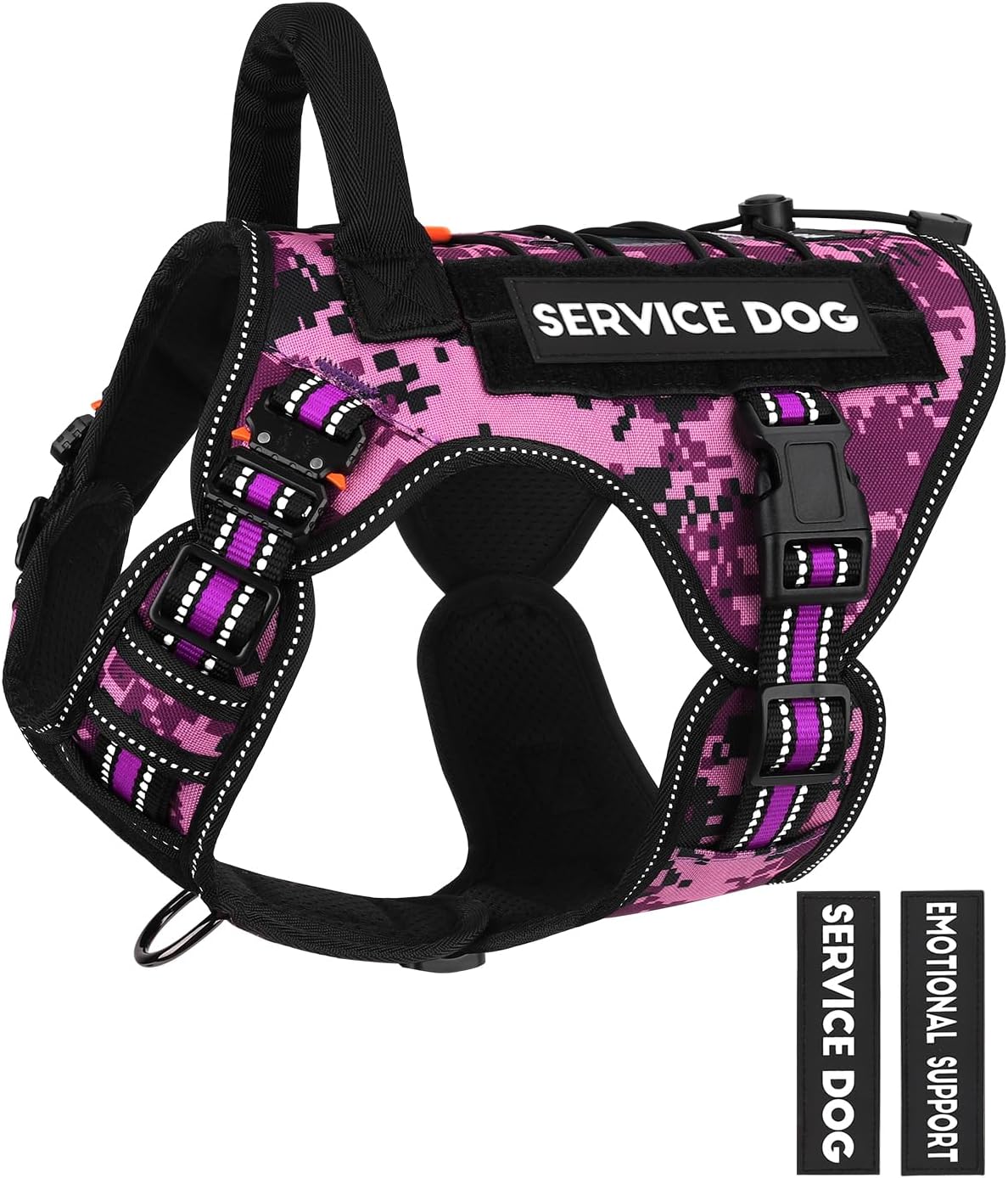 PETNANNY Tactical Dog Harness for Medium Large Dogs with ID Card