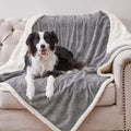 Dog Blankets for Large Dogs Waterproof Sherpa Fleece Throw