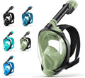 Full Face Snorkel Mask - 180 Panoramic View with Camera Mount