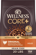 Wellness CORE+ Natural Grain Free Dry Dog Food - Turkey & Chicken