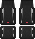 Rubbermaid Car Floor Mat Set with Dual-Tone Aluminum Accents