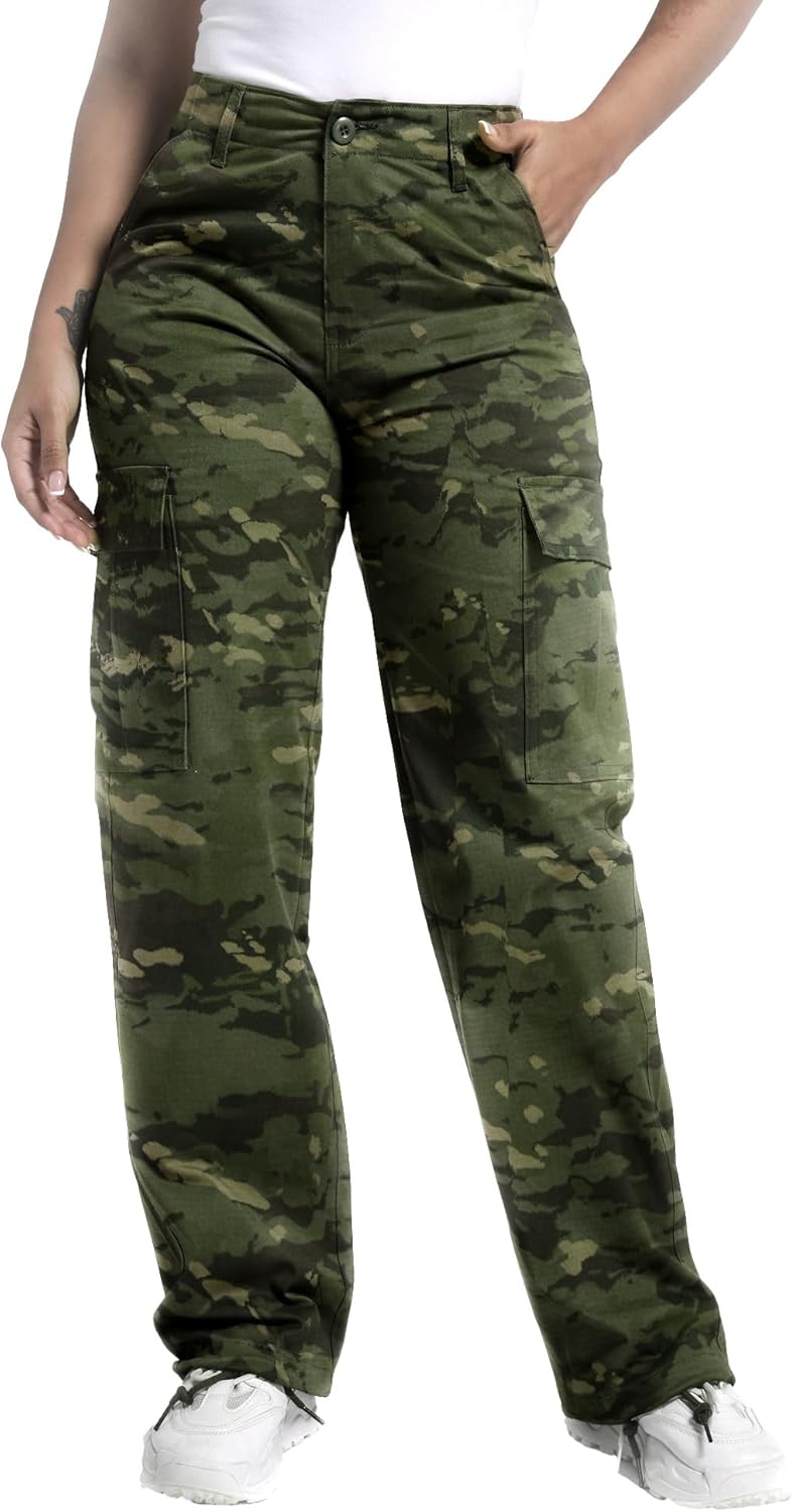 Soulsfeng Women's Baggy Cargo Pants for Hiking and Casual Wear