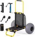 Bonnlo Beach Fishing Cart with 12ft Balloon Wheels - Easy Sand