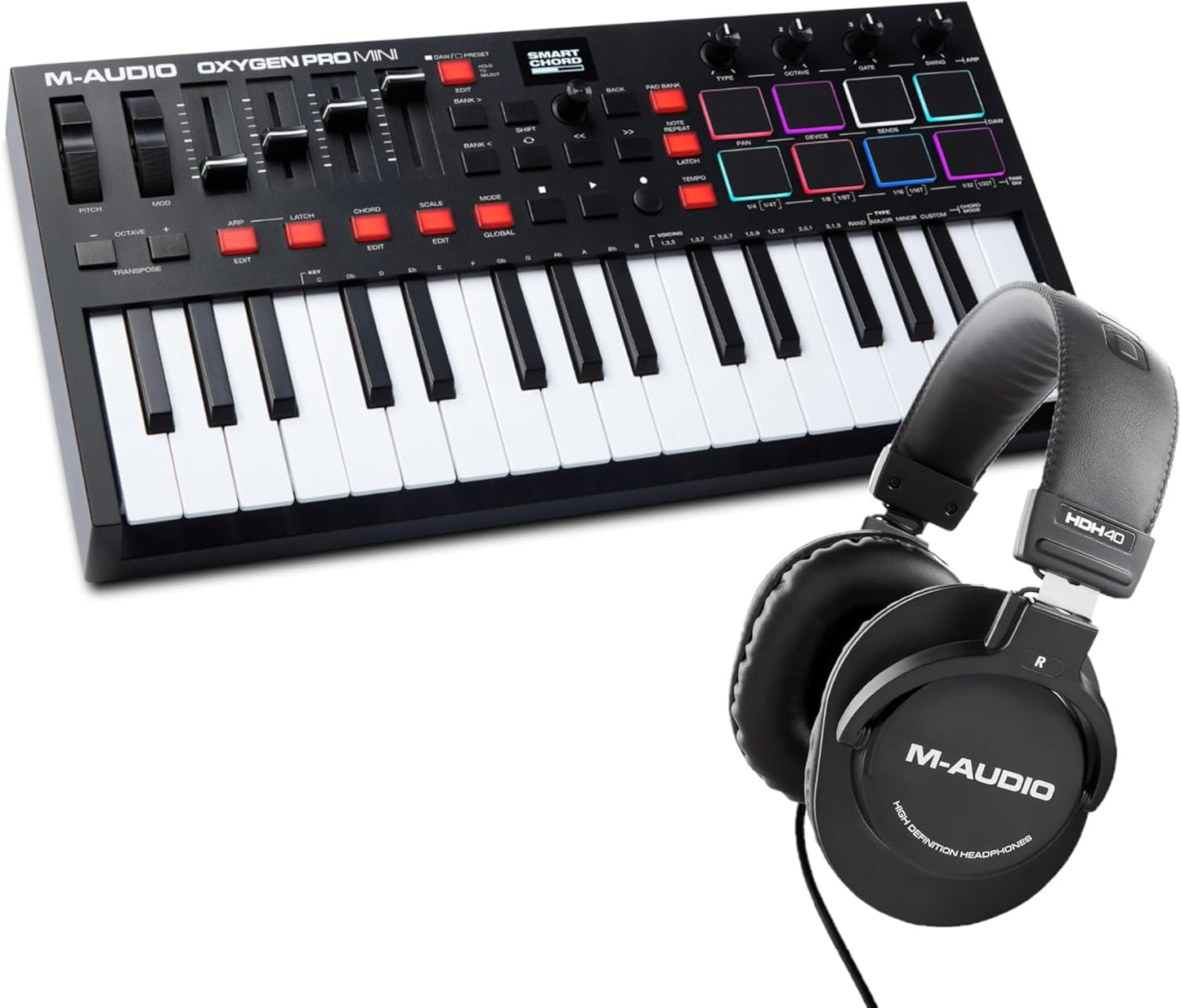 Pro Mini 32 Key MIDI Keyboard with Beat Pads
