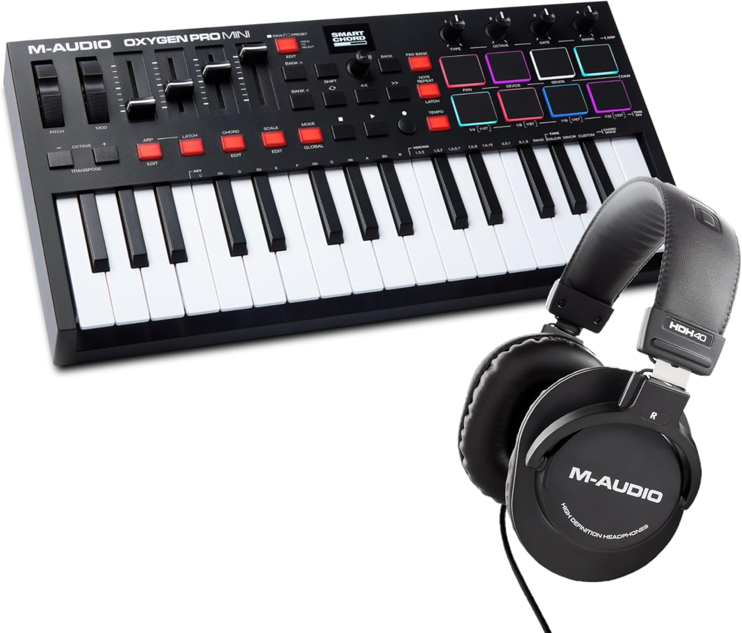 Pro Mini 32 Key MIDI Keyboard with Beat Pads