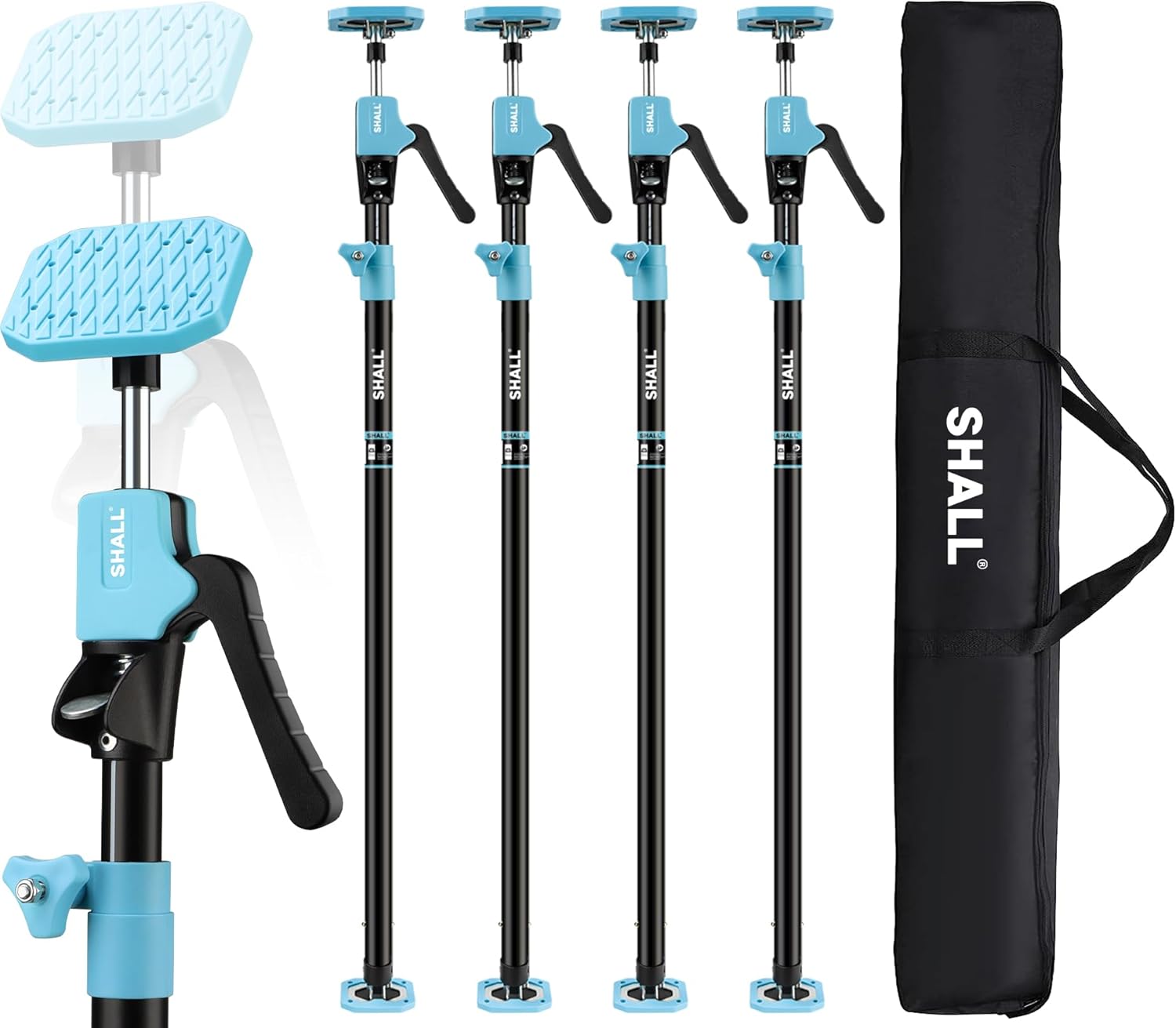 SHALL Cabinet Jack Support Pole for Easy Drywall Lifting