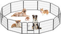 FDW Dog Playpen 12 Panels 24 Inch Height for Indoor Outdoor Use
