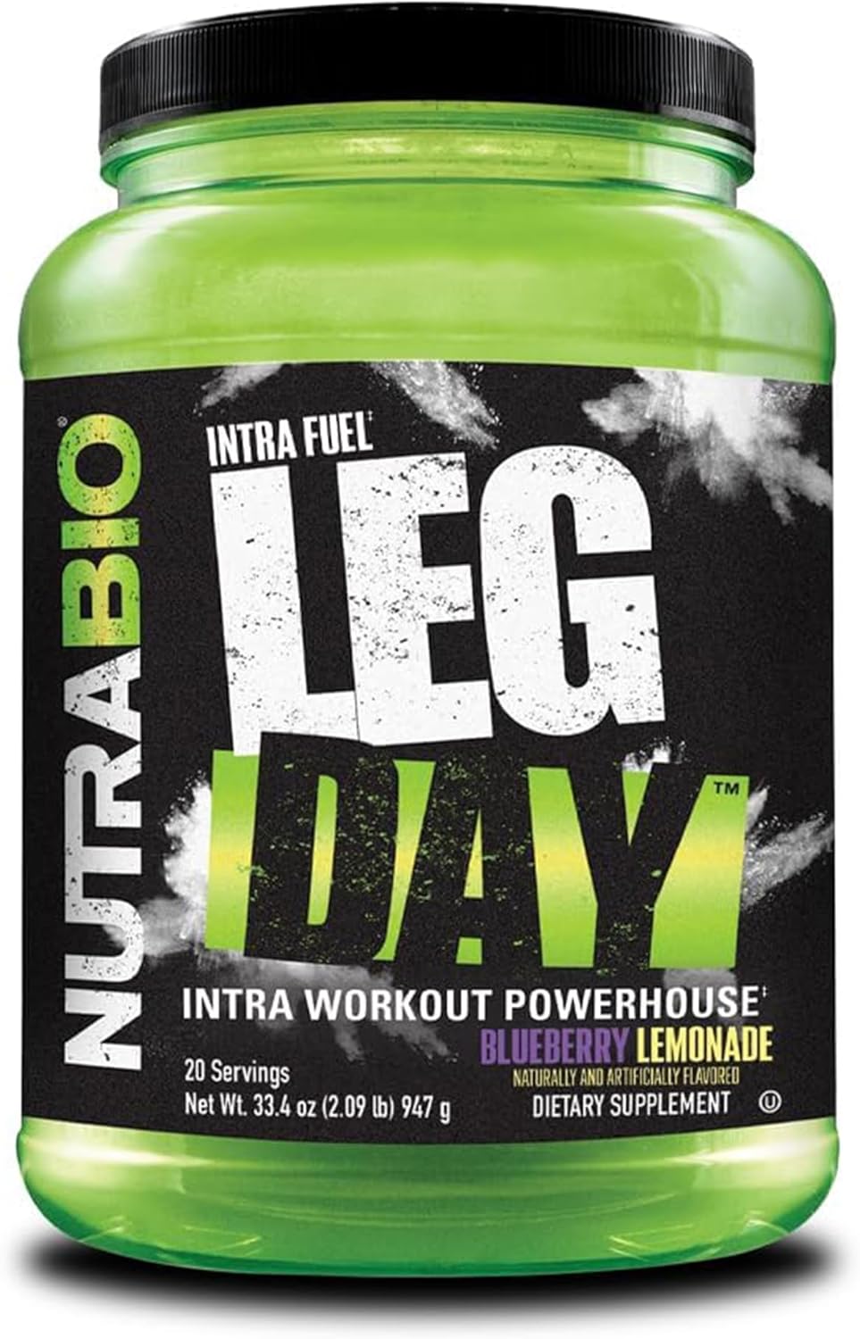 NutraBio Leg Day Intra Workout Powder for Ultimate Recovery