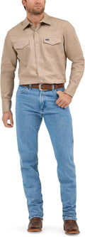 Wrangler Men's Cowboy Cut Western Chambray Snap Work (Style 71FU)